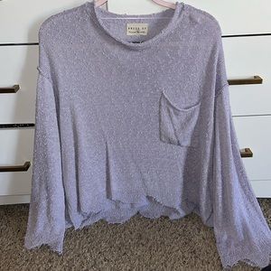 Distressed Lavender Sweater